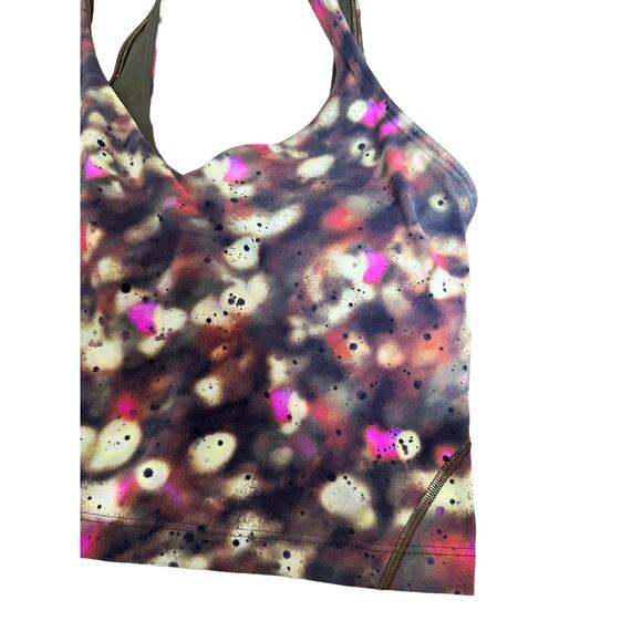 Lululemon Women's Align Crop Tank Top Soft Focus Splatter Multi Stretch Size 2 - Picture 3 of 6